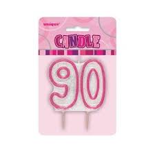 Glitz #90 Candle Pink & White