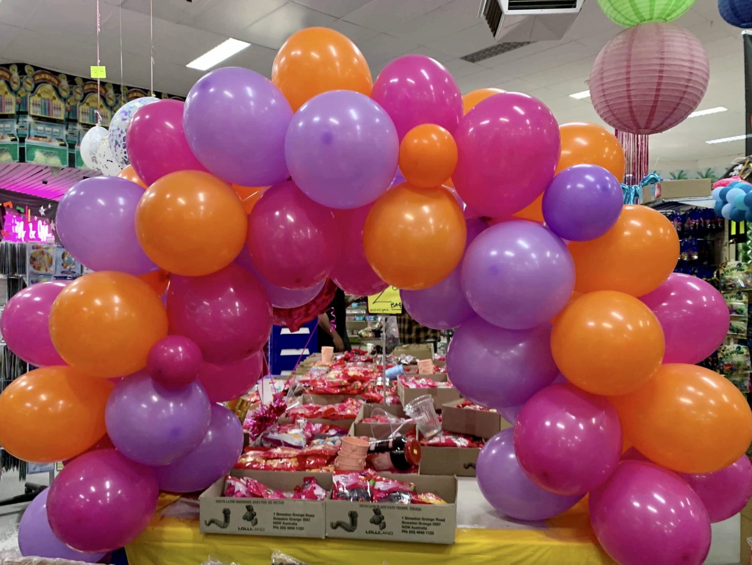 Balloon Garlands at Geelong Party Supplies Geelong Party Supplies