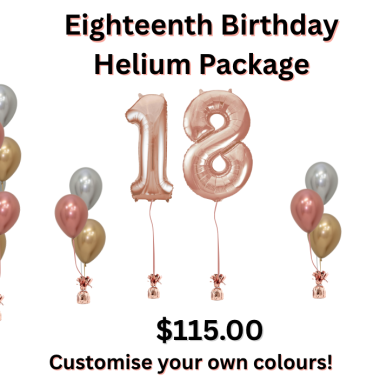 Eighteenth Birthday Helium Package
