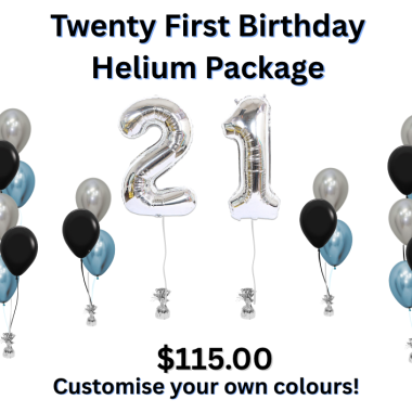 Twenty First Birthday Helium Package