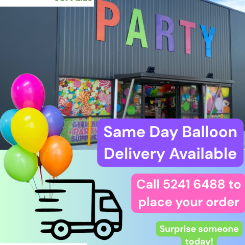 Same Day Balloon Delivery Geelong